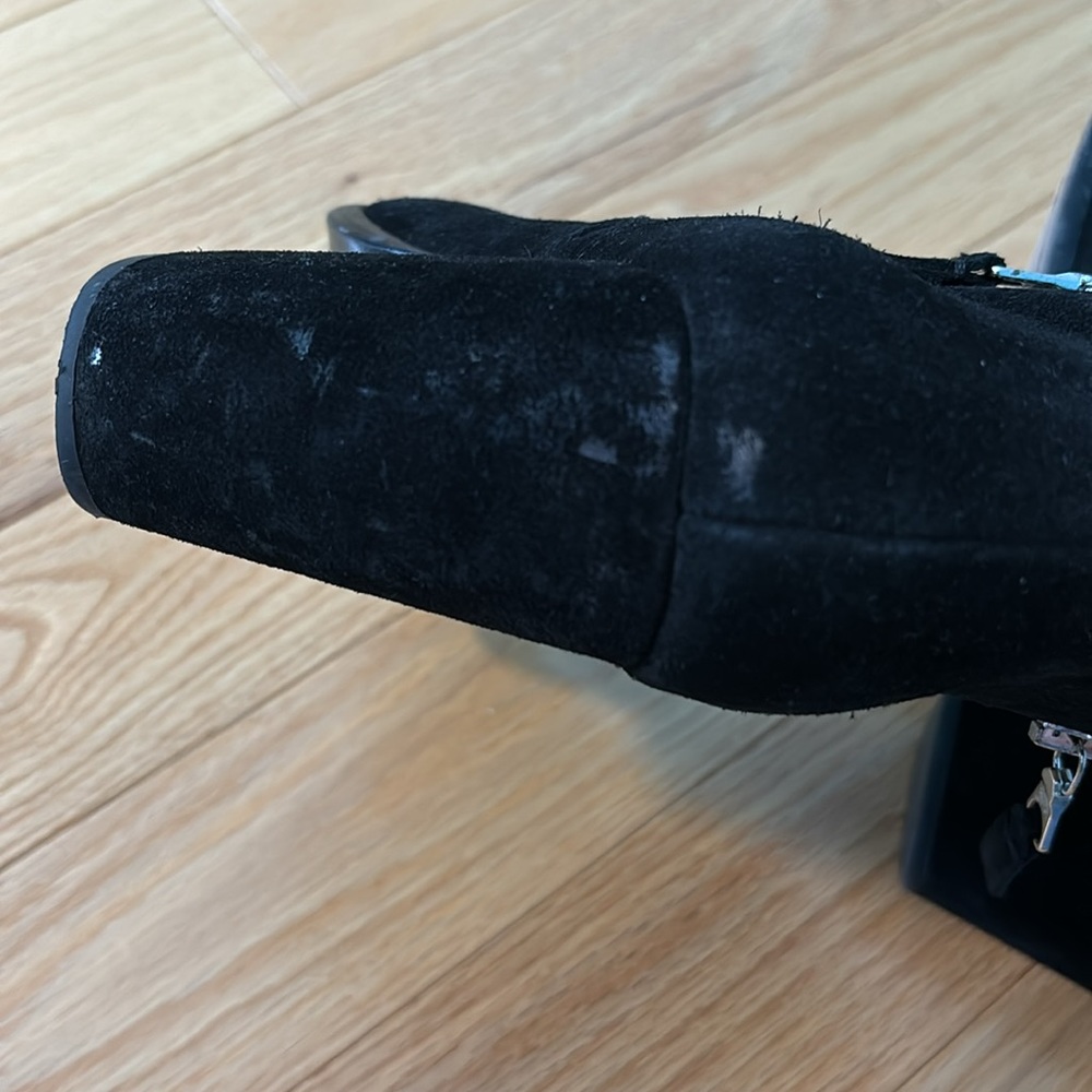 Rag And Bone Harrow Bootie, Black Suede, Size 8.5 - image 7